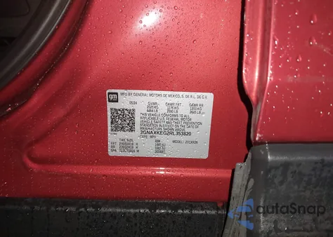 2024 Chevrolet Equinox Fwd Lt z USA, uszkodzony, nr VIN 3GNAXKEG2RL353820